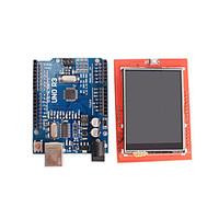 improved version uno r3 atmega328p board 24 inch tft lcd touch shield  ...