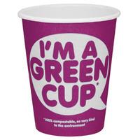 I\'m A Green Cup Compostable Paper Coffee Cup 8oz / 230ml (Case of 500)