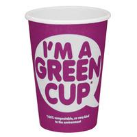 I\'m A Green Cup Compostable Paper Coffee Cup 12oz / 340ml (Case of 500)