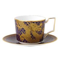 ?Imperial Teacup and Saucer, Blue Dragon