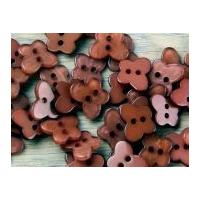 Impex Pearlised Butterfly Shape Buttons Peach