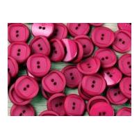 Impex Wavy with Square Insert Buttons Cerise Pink