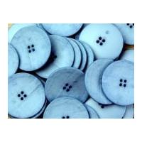 Impex Round Canvas Look Buttons Light Blue