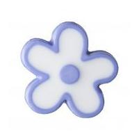 impex flower shaped shank buttons medium purple