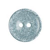 impex glitter round plastic buttons light blue