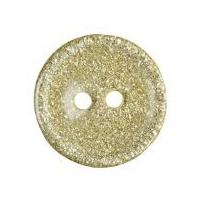 Impex Glitter Round Plastic Buttons Light Yellow