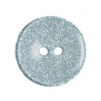 Impex Glitter Round Plastic Buttons Light Blue