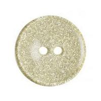 Impex Glitter Round Plastic Buttons Light Yellow