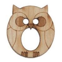 Impex Wood Alphabet Letter Buttons Natural Letter O