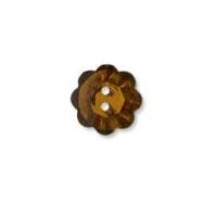 Impex Diamante Flower Buttons Gold