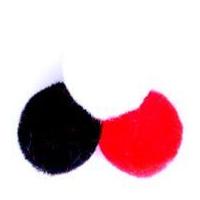 Impex Craft PomPoms Red, Black & White Mix