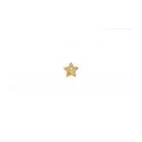 Impex Glitter Star Shaped Buttons Gold