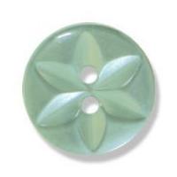 Impex Polyester Star Buttons 17mm Green
