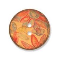 Impex Coconut Flower Buttons 25mm Brown