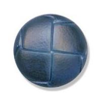 Impex Imitation Leather Shank Buttons 25mm Navy