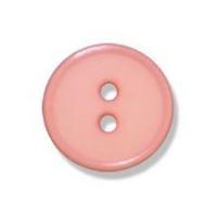 impex 2 hole flat top narrow rim buttons 15mm pink