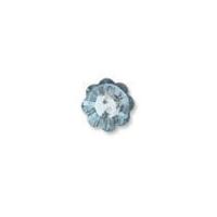 Impex Diamante Flower Buttons Turquoise