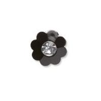 Impex Iridescent Faceted Buttons Black