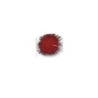 Impex Craft PomPoms Metallic Red