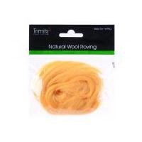 Impex Natural Wool Roving Yellow