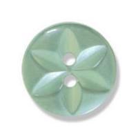 Impex Polyester Star Buttons 13mm Green