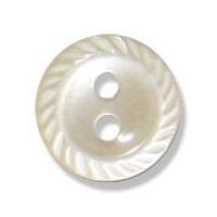 impex cut edge polyester buttons 13mm cream