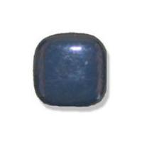 Impex Shiny Square Shank Buttons 12mm Navy