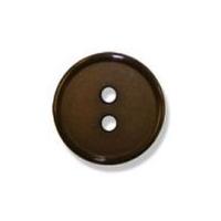 impex 2 hole flat top narrow rim buttons 11mm brown