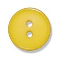 Impex 2 Hole Flat Top Narrow Rim Buttons 24mm Yellow