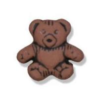 Impex Teddy Bear Shape Buttons 15mm Brown