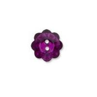 Impex Diamante Flower Buttons Purple