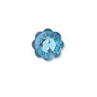 Impex Diamante Flower Buttons Blue