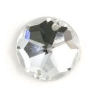 Impex Large Round Diamante Jewels Clear