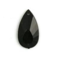 Impex Teardrop Diamante Jewels Black