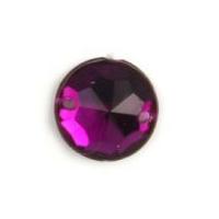 Impex Small Round Diamante Jewels Purple