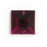 Impex Square Diamante Jewels Purple