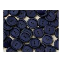 Impex Wavy with Square Insert Buttons Navy Blue