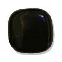 Impex Shiny Square Shank Buttons 20mm Black