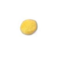 impex threadable pompoms with holes yellow