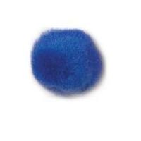 impex threadable pompoms with holes royal blue