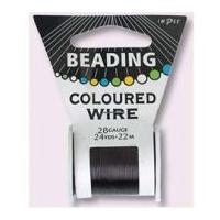 impex 28 gauge copper beading wire 22m black