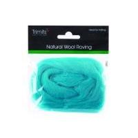 Impex Natural Wool Roving Turquoise