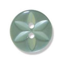 Impex Polyester Star Buttons 13mm Dark Teal