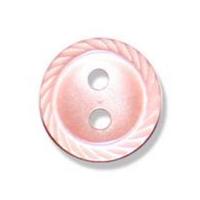 Impex Cut Edge Polyester Buttons 10mm Pale Pink