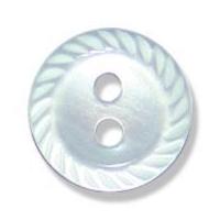 impex cut edge polyester buttons 17mm pale blue