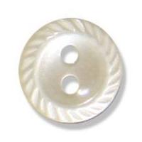 Impex Cut Edge Polyester Buttons 17mm Cream