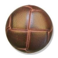 Impex Imitation Leather Shank Buttons 28mm Brown