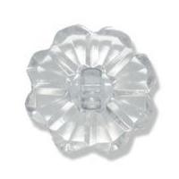 impex clear flower buttons 24mm white