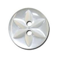 Impex Pearilsed Star Buttons 17mm Pearl White