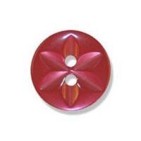 Impex Polyester Star Buttons 10mm Red
